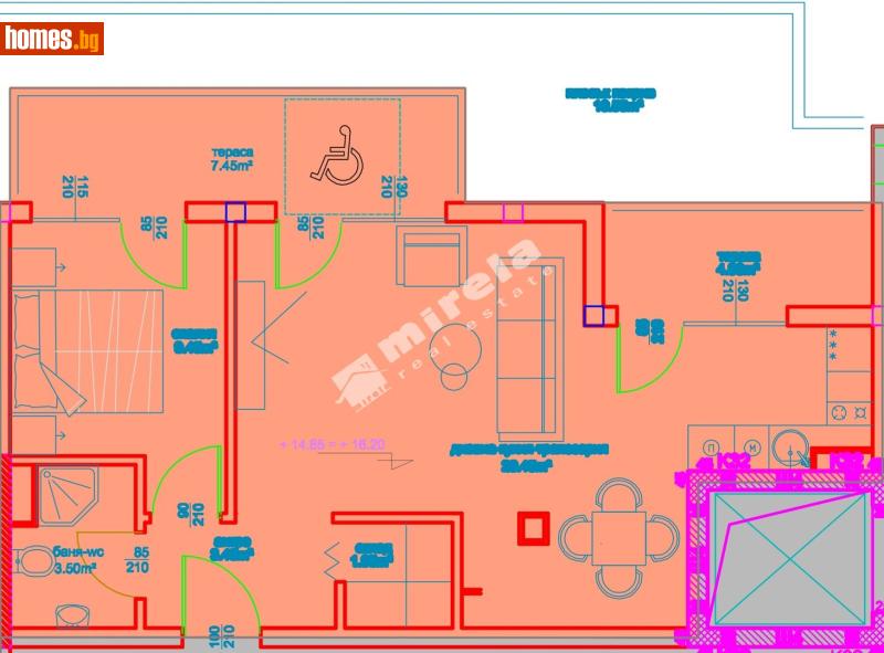Двустаен, 97m² - К.к.Слънчев Бряг, Несебър - Апартамент за продажба - МИРЕЛА - 117502847