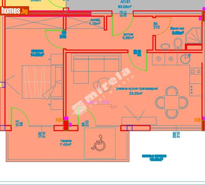 Двустаен, 90m² - К.к.Слънчев Бряг, Несебър - Апартамент за продажба - МИРЕЛА - 117502937