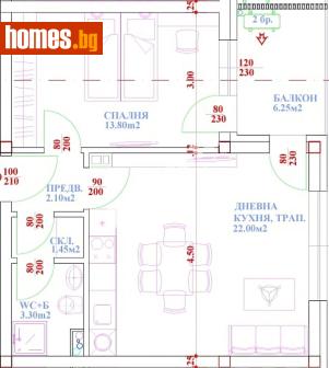 Двустаен, 66m² - Апартамент за продажба - 117506053