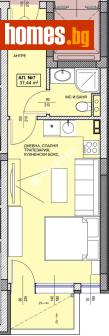 Едностаен, 52m² - Апартамент за продажба - 117506211