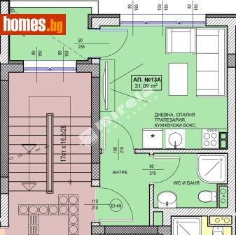 Едностаен, 41m² - Апартамент за продажба - 117506241