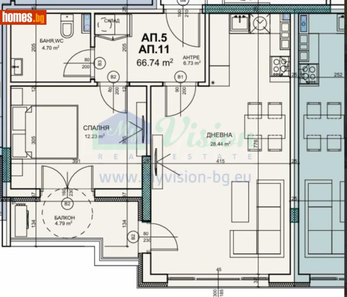 Двустаен, 75m² - Кв. Горна Баня, София - Апартамент за продажба - Myvision Real Estate - 117507231