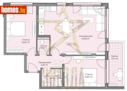 Тристаен, 115m² - Апартамент за продажба - 117560519
