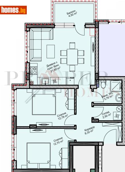 Тристаен, 89m² - Жк. Зона Б, Велико Търново - Апартамент за продажба - PROPER HOMES - 117562420
