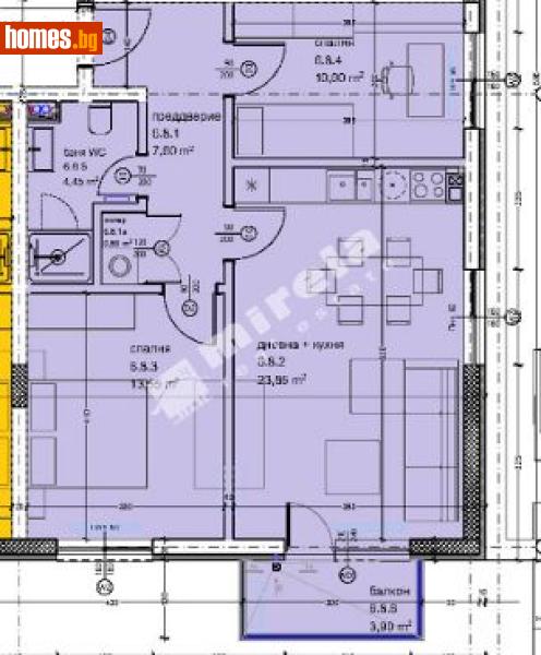 Тристаен, 89m² -  Кайсиева Градина, Варна - Апартамент за продажба - МИРЕЛА - 117607454