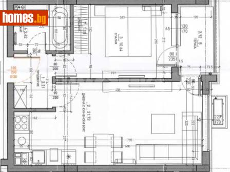 Двустаен, 64m² - Апартамент за продажба - 117640288