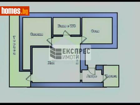 Тристаен, 50m² - Апартамент за продажба - 117642834