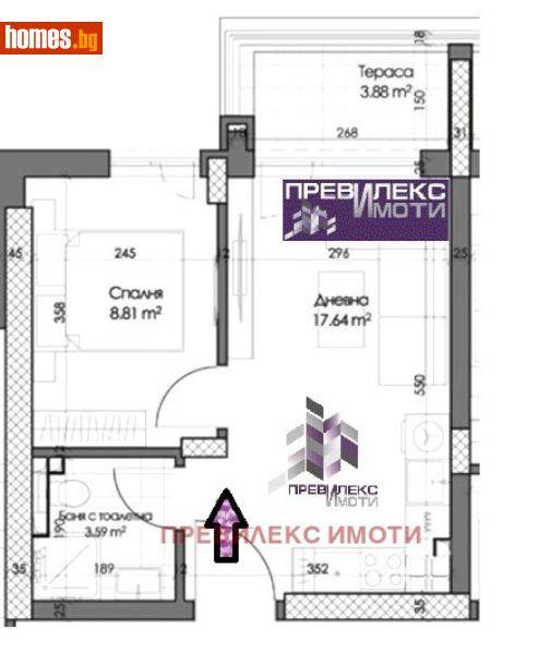 Двустаен, 51m² - Кв. Кършияка, Пловдив - Апартамент за продажба - Превилекс имоти ЕООД - 117674444