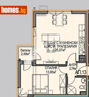 Двустаен, 65m² - Апартамент за продажба - 117688158