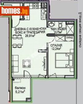 Двустаен, 67m² - Апартамент за продажба - 117688218