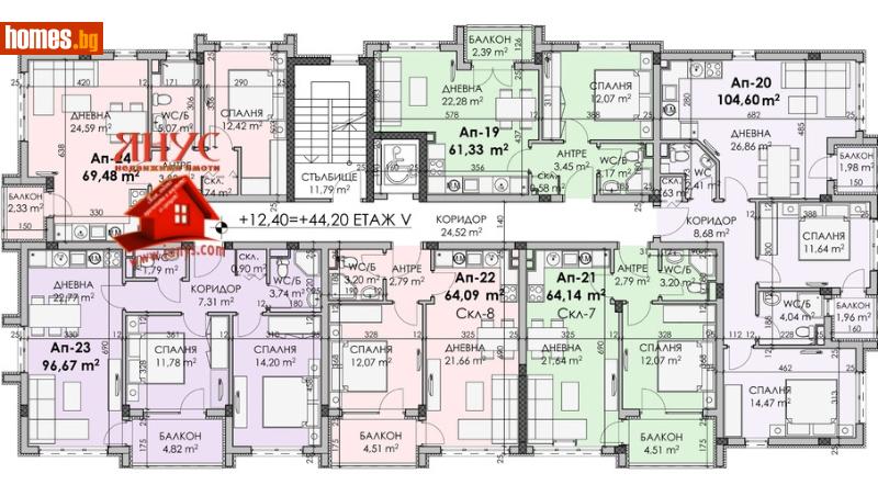 Тристаен, 95m² - Жк. Славейков, Бургас - Апартамент за продажба - ЯНУС ЕООД - 117688849