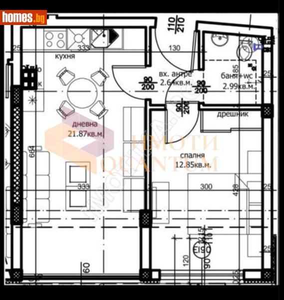 Двустаен, 58m² - Жк. Левски, Варна - Апартамент за продажба - АМАРА ИМОТИ - 117711142