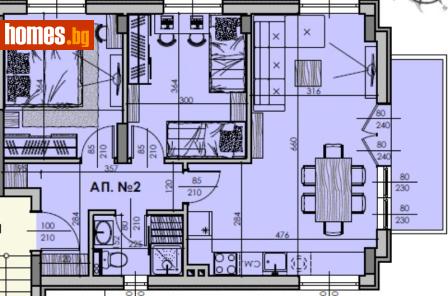 Тристаен, 97m² - Апартамент за продажба - 117723498
