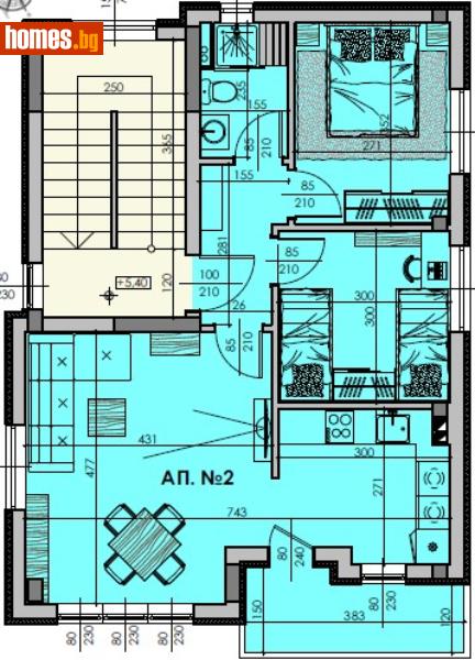 Тристаен, 95m² -  Широк център, Шумен - Апартамент за продажба - Адрес недвижими имоти - кантора Шумен - 117723530