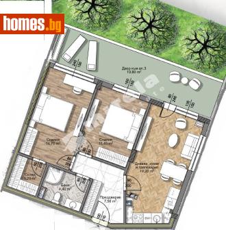 Тристаен, 82m² - Апартамент за продажба - 117741158