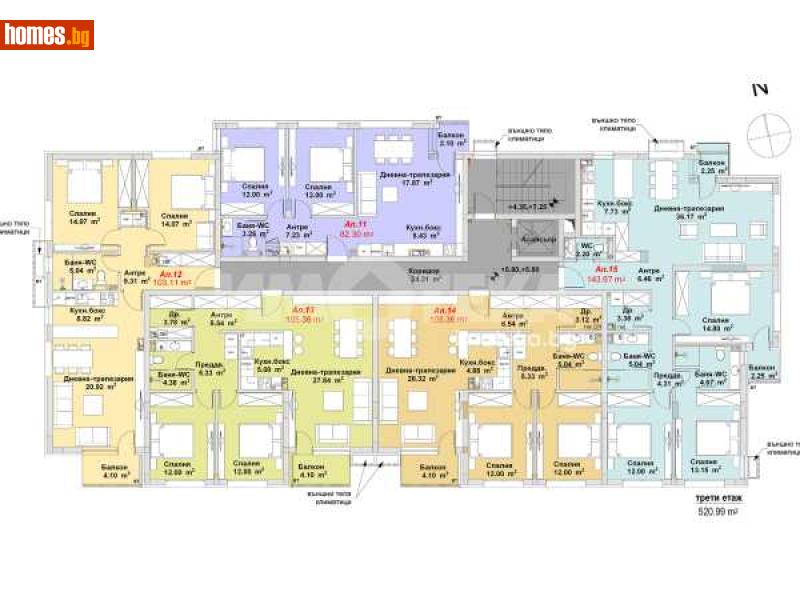 Тристаен, 105m² - Кв. Бояна, София - Апартамент за продажба - ИМОТЕКА АД - 117741301