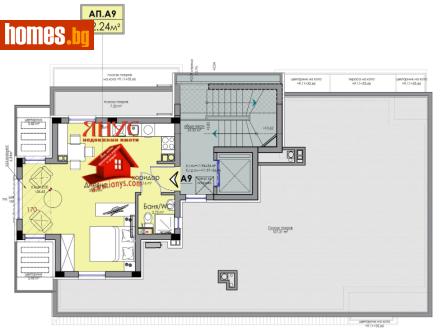 Едностаен, 185m² - Апартамент за продажба - 117741518