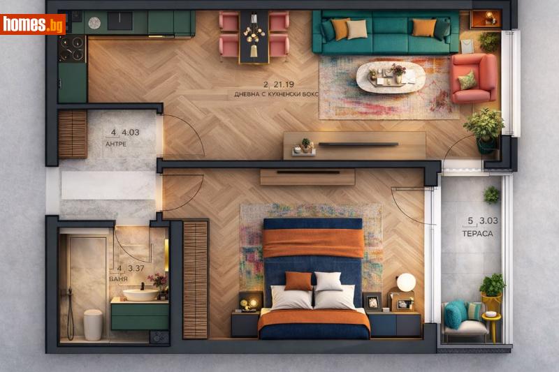 Двустаен, 65m² - Кв. Малинова Долина, София - Апартамент за продажба - Артемис естейт  - 117742040