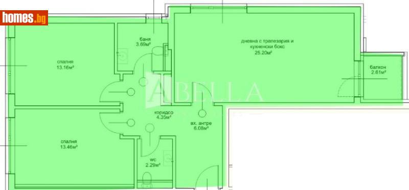 Тристаен, 101m² - Жк. Овча Купел 2, София - Апартамент за продажба - Абела - 117752069