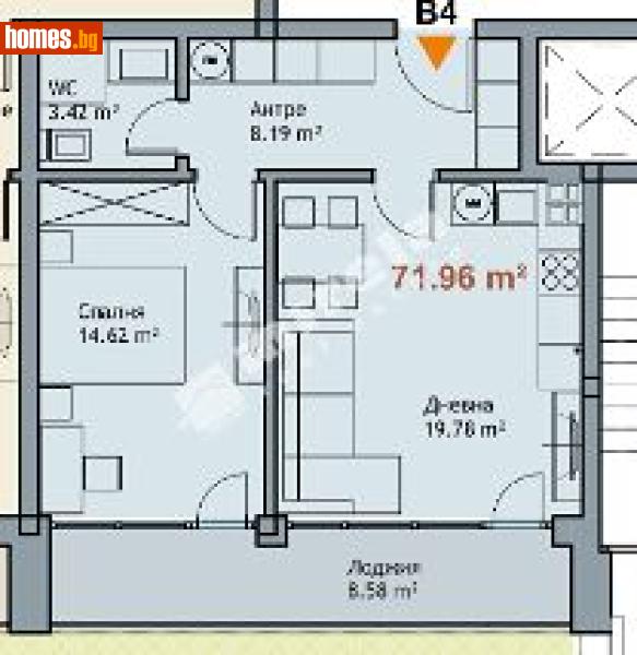 Двустаен, 72m² - М-т Ален Мак, Варна - Апартамент за продажба - МИРЕЛА - 117765994