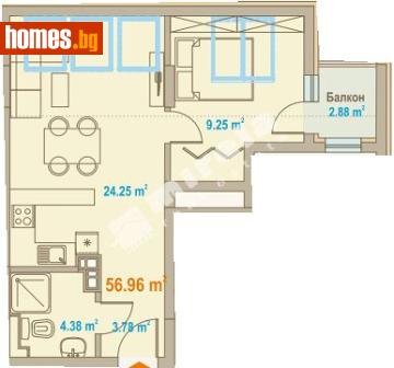 Двустаен, 79m² - Апартамент за продажба - 117766032