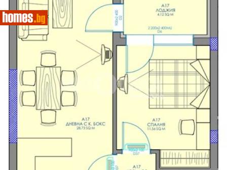 Двустаен, 70m² - Апартамент за продажба - 117784337