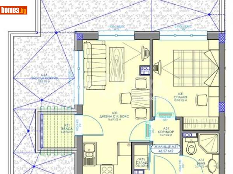 Двустаен, 84m² - Жк. Обеля 2, София - Апартамент за продажба - ИМОТЕКА АД - 117784435