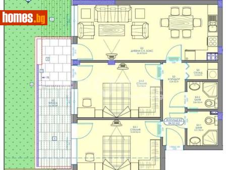 Тристаен, 162m² - Апартамент за продажба - 117784463