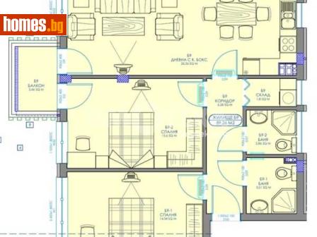 Двустаен, 102m² - Апартамент за продажба - 117784505
