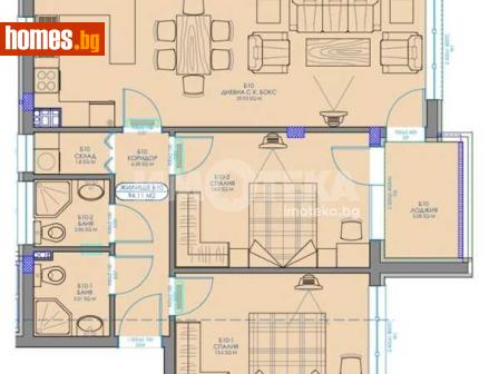 Тристаен, 108m² - Апартамент за продажба - 117784512