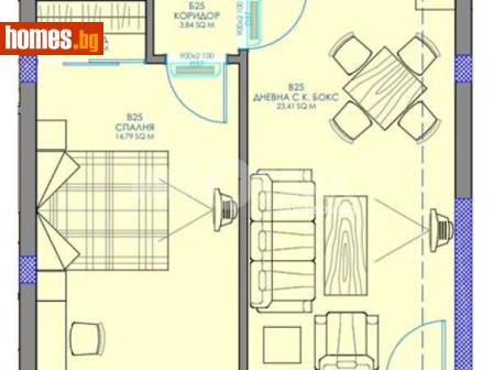Двустаен, 68m² - Апартамент за продажба - 117784617