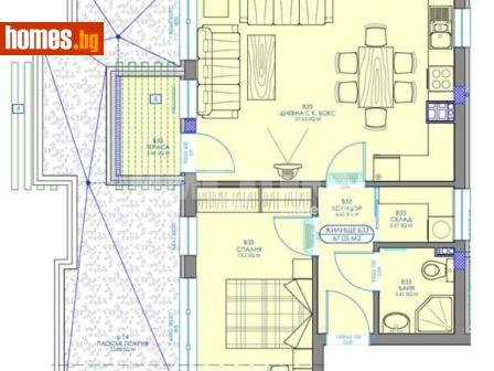 Двустаен, 103m² - Апартамент за продажба - 117784673