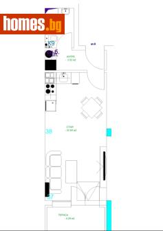 Едностаен, 48m² - Апартамент за продажба - 117785982