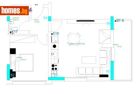 Двустаен, 78m² - Апартамент за продажба - 117785983