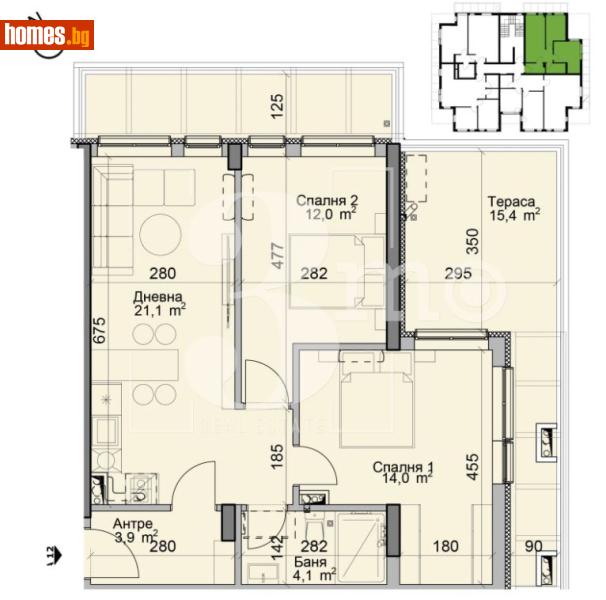 Тристаен, 96m² - Кв. Модерно Предградие, София - Апартамент за продажба - 3mo офис Амалтея - 117800320