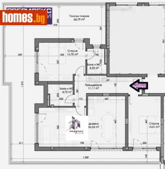 Тристаен, 183m² - Апартамент за продажба - 117814961