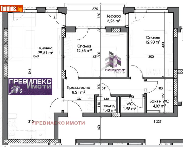Тристаен, 107m² - Кв. Каменица , Пловдив - Апартамент за продажба - Превилекс имоти ЕООД - 117814965