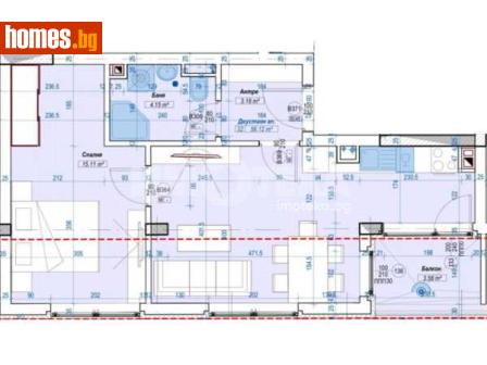 Двустаен, 69m² - Апартамент за продажба - 117845193