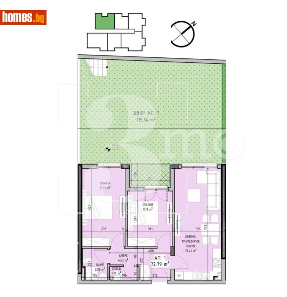Тристаен, 198m² - Кв. Малинова Долина, София - Апартамент за продажба - 3mo офис Амалтея - 117860627