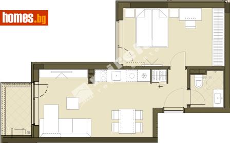 Двустаен, 60m² - Апартамент за продажба - 117861948
