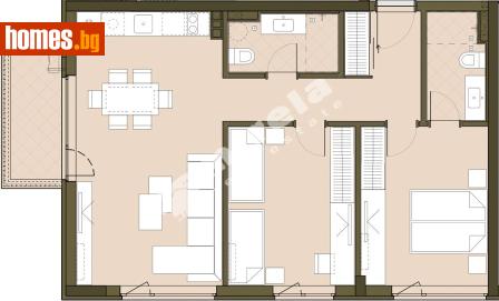 Тристаен, 100m² - Апартамент за продажба - 117861956