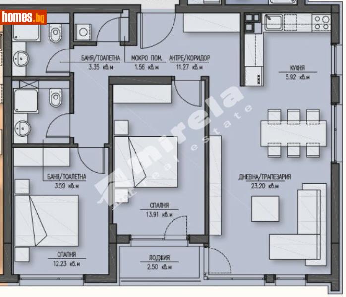Тристаен, 119m² - Жк. Зона Б5, София - Апартамент за продажба - МИРЕЛА - 117875636