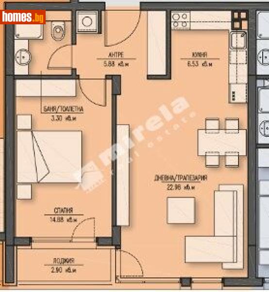 Двустаен, 85m² - Жк. Зона Б5, София - Апартамент за продажба - МИРЕЛА - 117875681