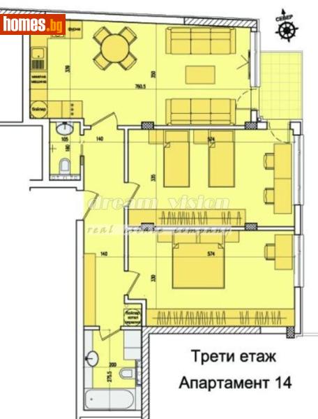 Тристаен, 109m² - Кв. Кръстова Вада, София - Апартамент за продажба - ДРИЙМ ВИЖЪН НЕДВИЖИМИ ИМОТИ - 117877711