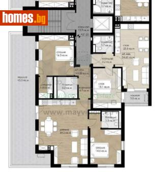 Тристаен, 171m² - Апартамент за продажба - 117956084