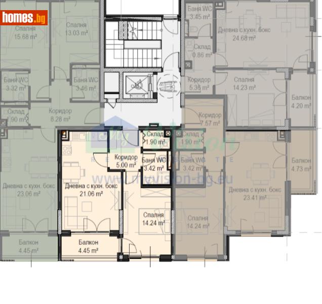 Двустаен, 71m² - Кв. Княжево, София - Апартамент за продажба - Myvision Real Estate - 117965132