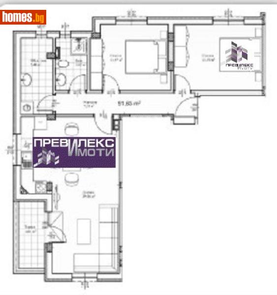 Тристаен, 101m² - Кв. Прослав, Пловдив - Апартамент за продажба - Превилекс имоти ЕООД - 117965261