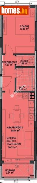 Двустаен, 69m² - София, София - град - Апартамент за продажба - МИРЕЛА - 117980930