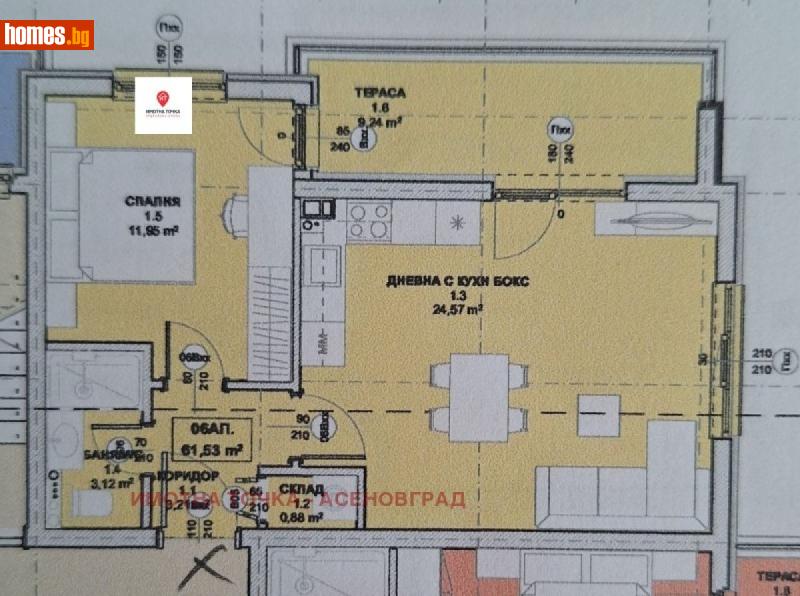 Двустаен, 73m² - Гр.Асеновград, Пловдив - Апартамент за продажба - ИМОТНА ТОЧКА - 118002505