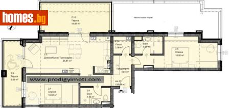 Тристаен, 145m² - Апартамент за продажба - 118030074